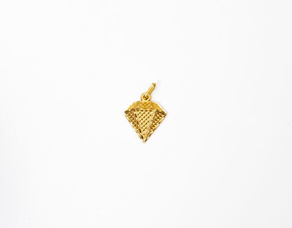 Pingente Ouro 18K Formato Diamante - Imagem 3