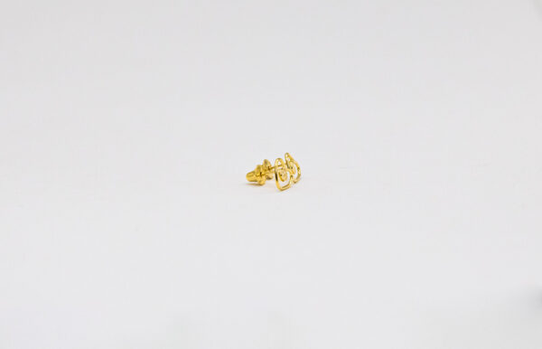 Brinco Ouro 18K Coração Duplo Vazado - Imagem 2