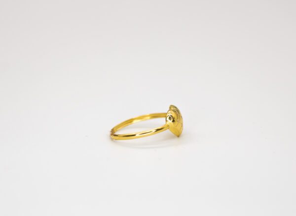 Anel Ouro 18K Coração C/ Zircônias Cravejadas - Imagem 4