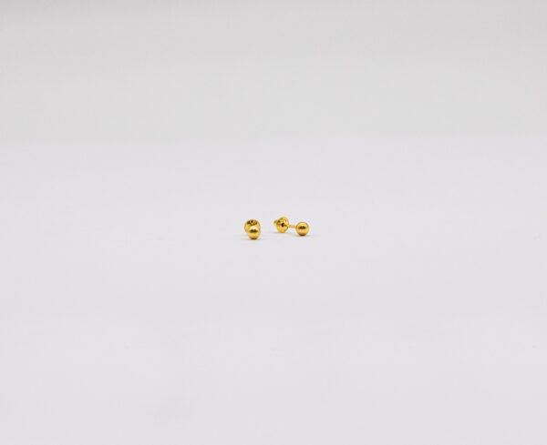 Brinco Ouro 18K Infantil Bola 2,5mm