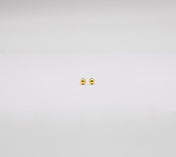 Brinco Ouro 18K Bola 3,5mm
