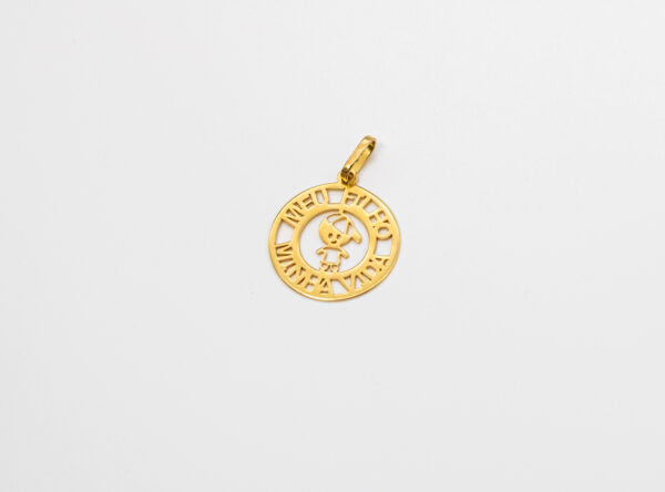Pingente Ouro 18K Meu Filho Minha Vida