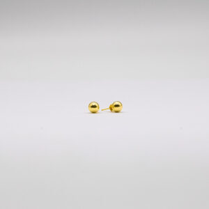 Brinco Ouro 18K Bola 6mm