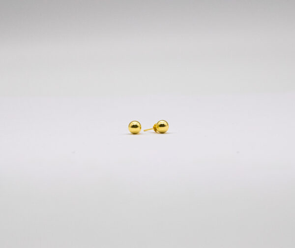 Brinco Ouro 18K Bola 6mm
