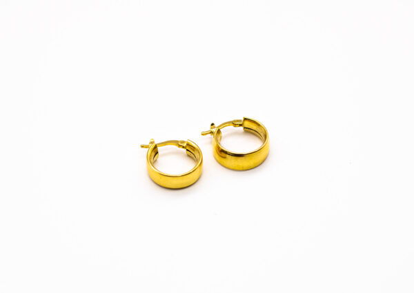 Argola Ouro 18K Redondo Fio 6mm - Imagem 3