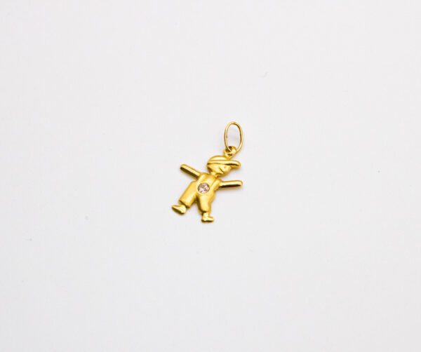 Pingente Ouro 18K Filho C/ Zircônia - Imagem 3