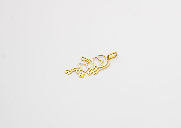 Pingente Ouro 18K Menina Patins - Imagem 2