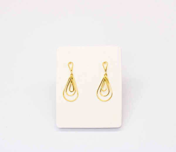 Brinco Ouro 18K Gota Vazada - Imagem 4