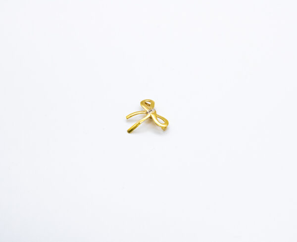 Pingente Ouro 18K Laço C/ Ouro Branco - Imagem 2
