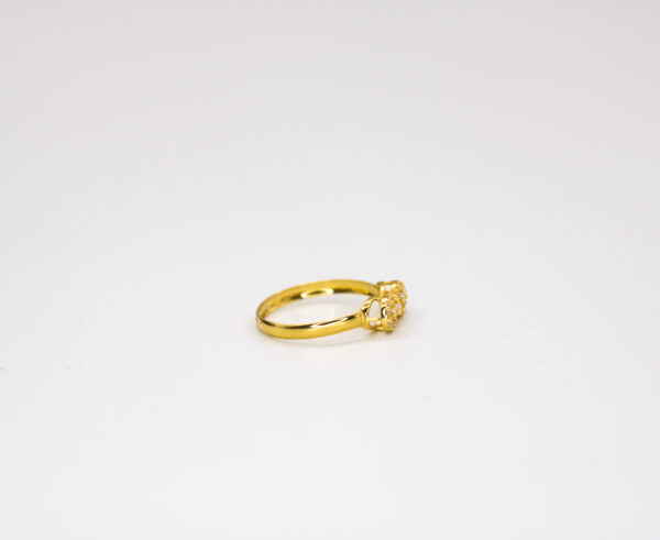 Anel Ouro 18K Símbolo do Infinito Cálice C/ Zircônias Cravejadas - Imagem 2