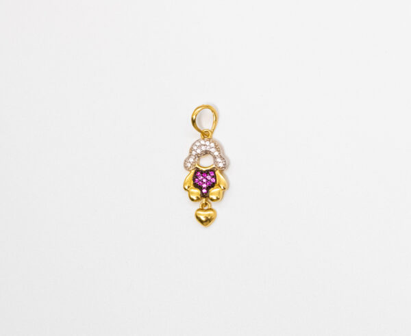 Pingente Ouro 18K Menina/Filha Bebê