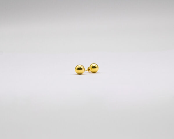 Brinco Ouro 18K Bola 8mm