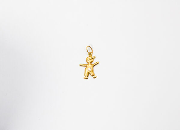 Pingente Ouro 18K Filho C/ Zircônia - Imagem 2