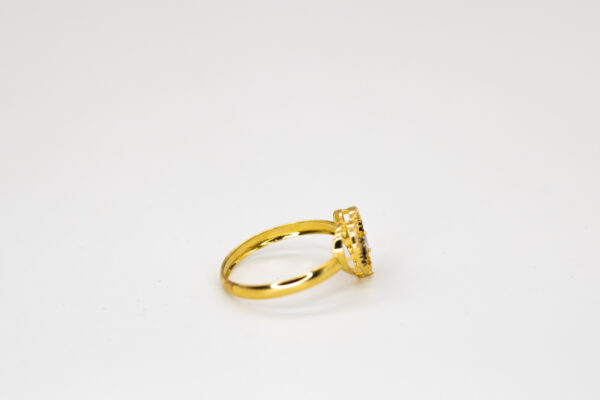 Anel Ouro 18K Coração Vazado C/ Símbolo do Infinito e Zircônias - Imagem 2