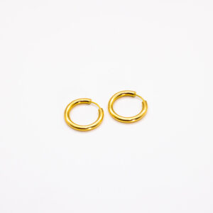 Argola Ouro 18K Redondo C/ Fio Redondo
