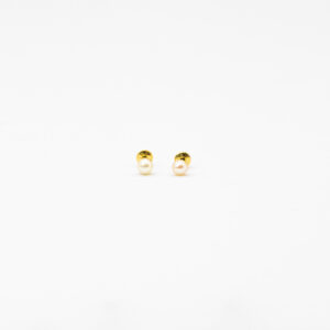 Brinco Ouro 18K Pérola Natural 3mm