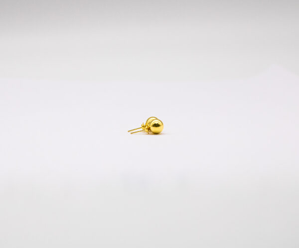 Brinco Ouro 18K Bola 7mm - Imagem 2