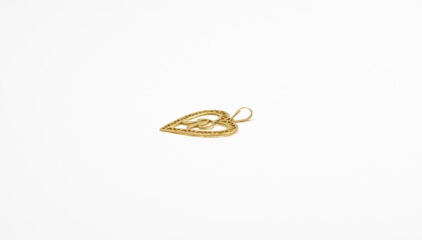 Pingente Ouro 18K Coração C/ Letra "R" - Imagem 2