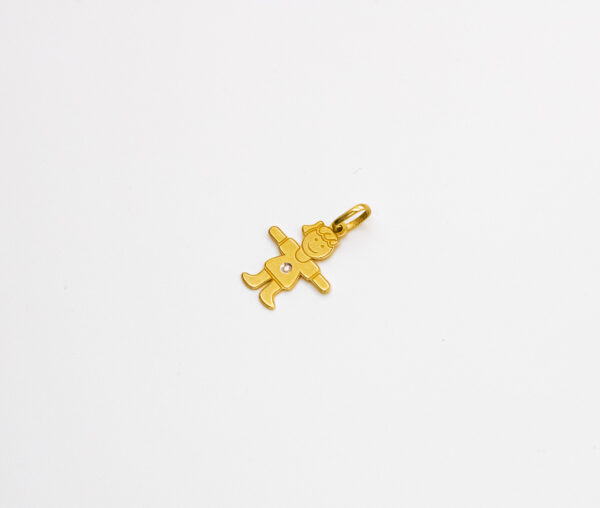 Pingente Ouro 18K Filha C/ Diamante - Imagem 2