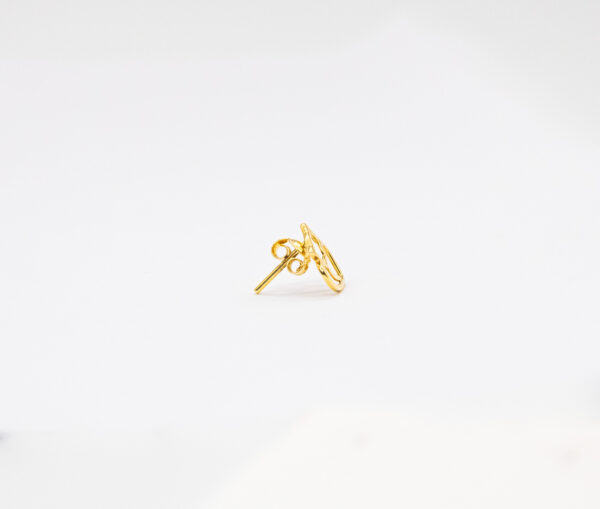 Brinco Ouro 18K Gato C/ Coração - Imagem 2