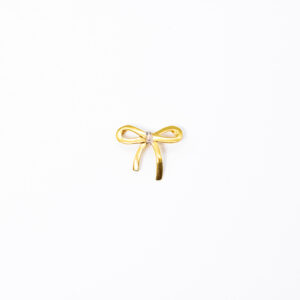 Pingente Ouro 18K Laço C/ Ouro Branco