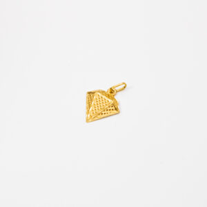 Pingente Ouro 18K Formato Diamante
