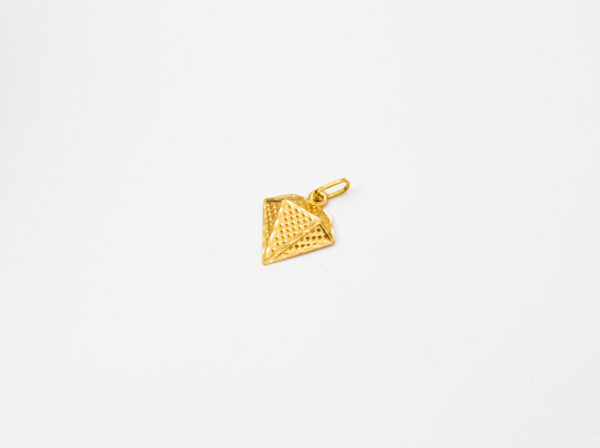 Pingente Ouro 18K Formato Diamante