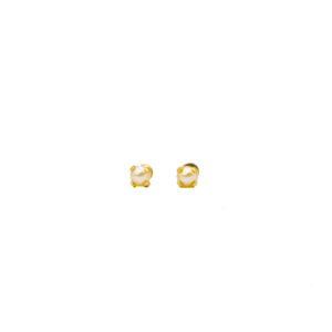 Brinco Ouro 18K Pérola Natural C/ 4 Garras