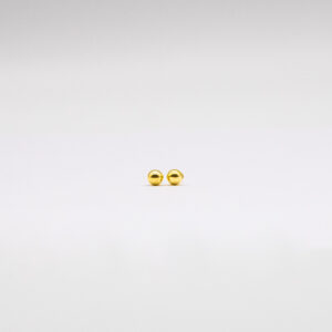 Brinco Ouro 18K Bola 5mm