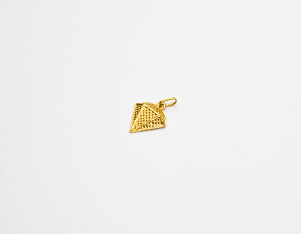 Pingente Ouro 18K Formato Diamante - Imagem 2
