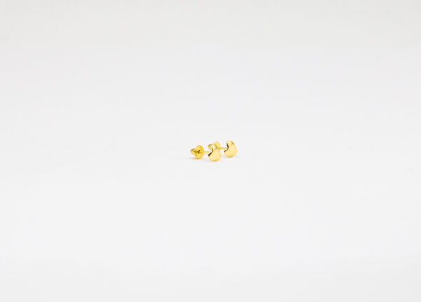 Brinco Ouro 18K Coração Polido - Imagem 2