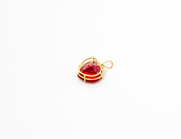 Pingente Ouro 18K Coração Zircônia - Imagem 4