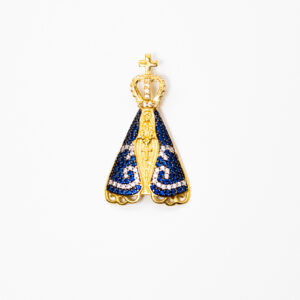 Pingente Ouro 18K Nossa Senhora Aparecida Trabalhado