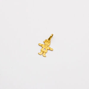 Pingente Ouro 18K Filha C/ Diamante