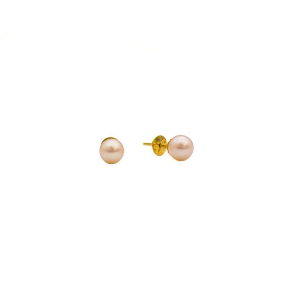 Brincos Ouro 18K Pérola Natural 5mm