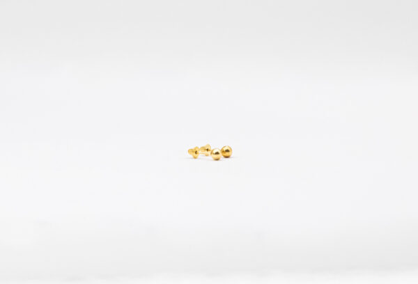 Brinco Ouro 18K Bola 3mm
