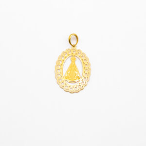Pingente Ouro 18K Oval Nossa Senhora Aparecida