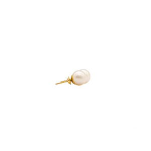 Brinco Ouro 18K Pérola Natural 8mm