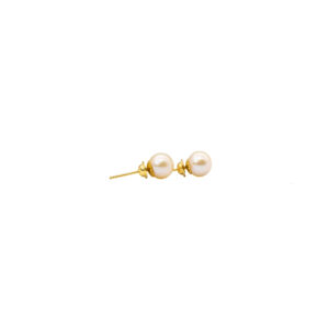 Brinco Ouro 18K Pérola Natural 6mm